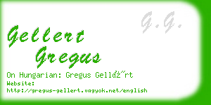 gellert gregus business card
